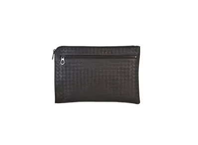 Bottega Veneta Lambskin Clutch Bag "Brown"