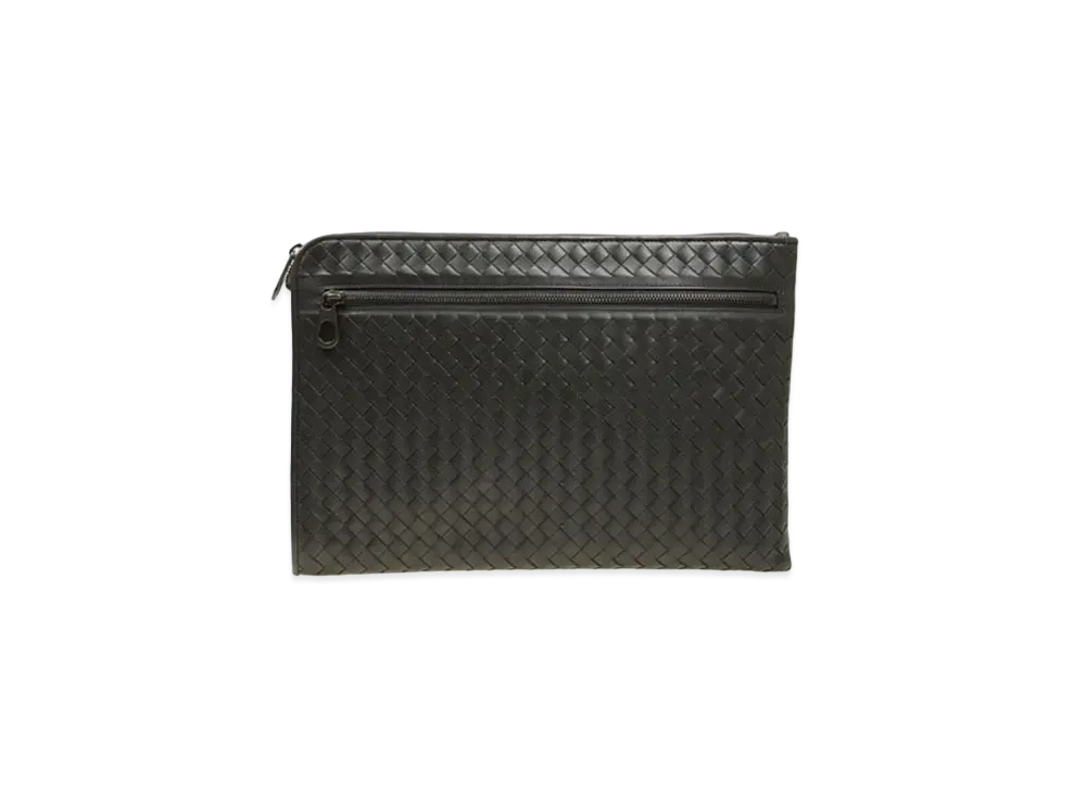 Bottega Veneta Lambskin Clutch Bag "Grey"