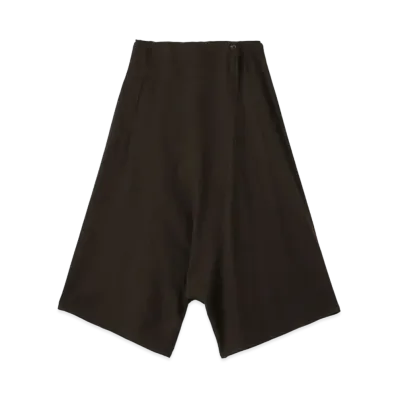 Yohji Yamamoto Y's SUPER120 SOFT VIYELLA WAIST STRING SAROUEL PANTS "Khaki"