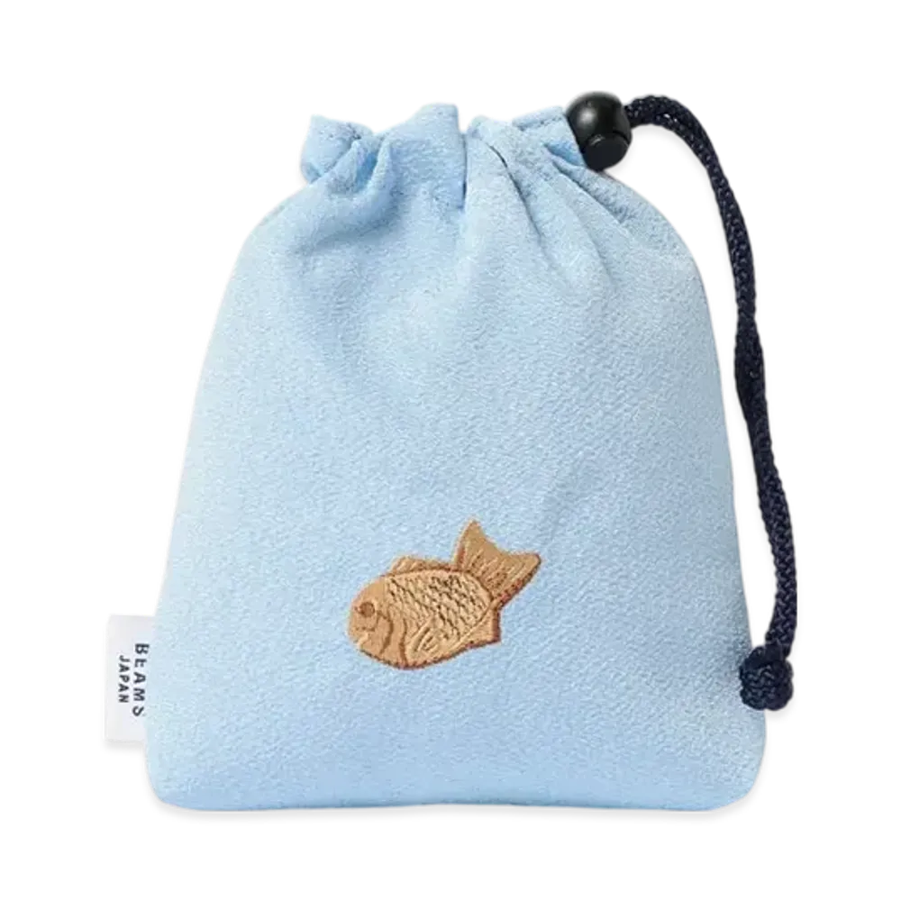 BEAMS Wagashi Embroidery Purse "Taiyaki"