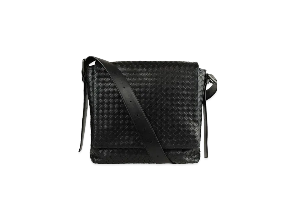 Bottega Veneta Lambskin Shoulder Bag "Black"