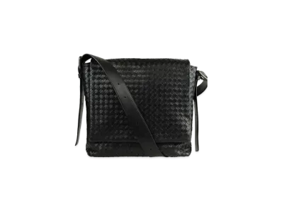 Bottega Veneta Lambskin Shoulder Bag "Black"