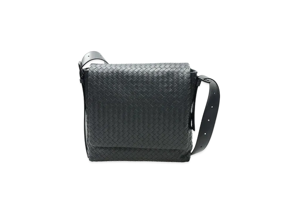 Bottega Veneta Lambskin Shoulder Bag "Dark Grey"