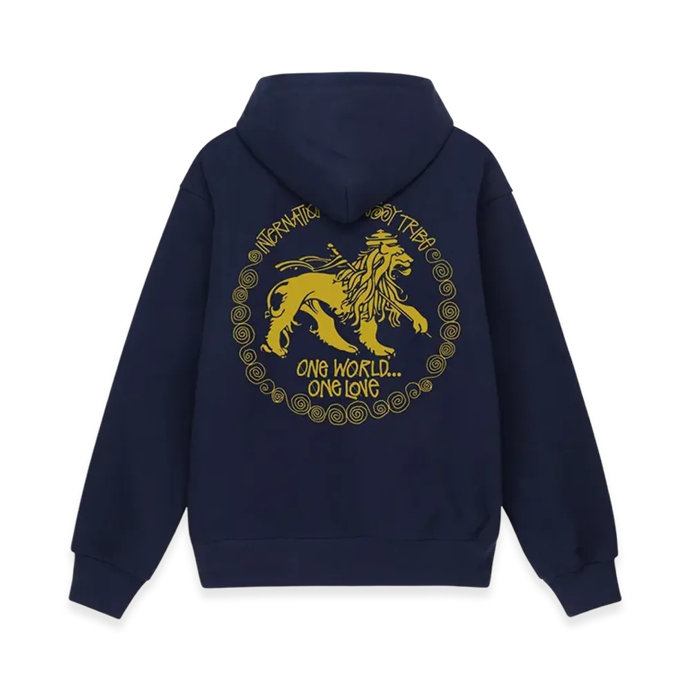 Stussy Ist Lion Hood "Navy"