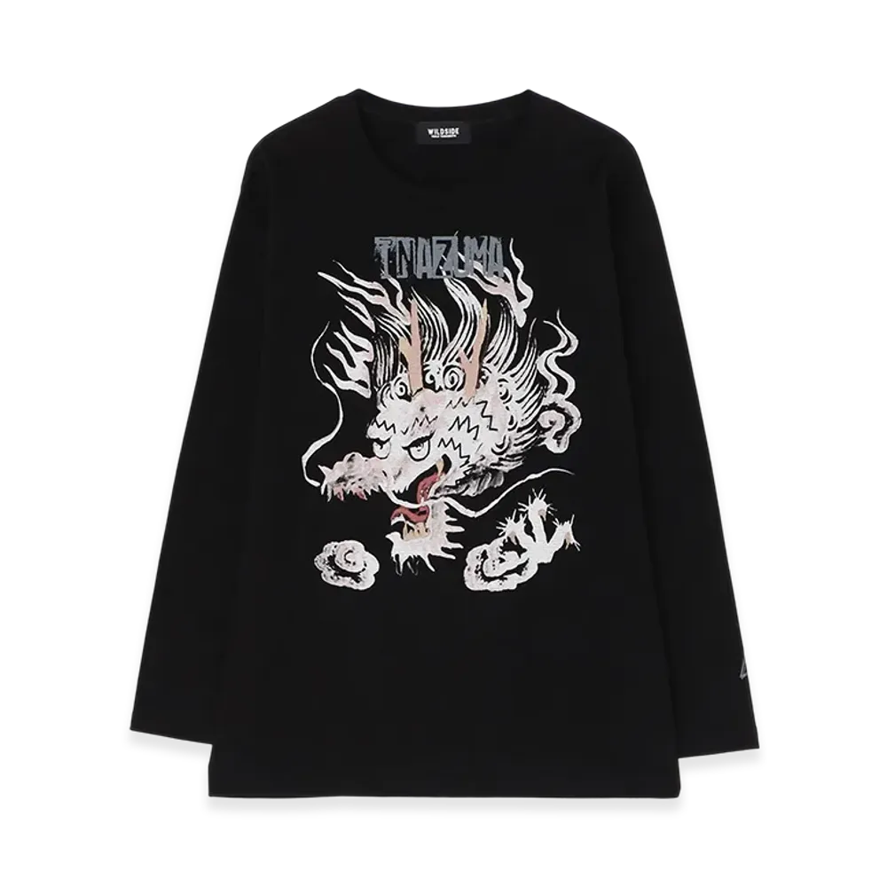 WILDSIDE YOHJI YAMAMOTO Dragon Long Sleeve T-Shirt "Black"