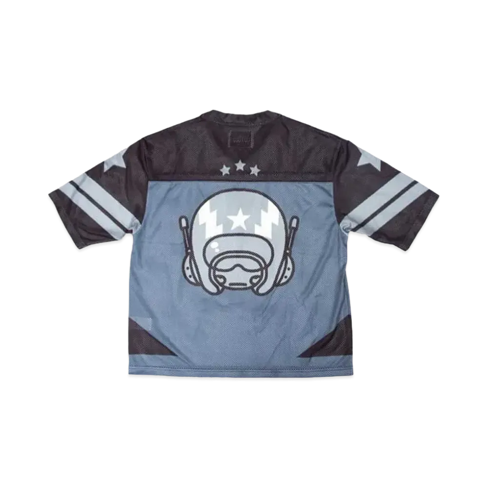 YAMEPI x FUTURE ARCHIVE YAME Mesh Tee "Navy"