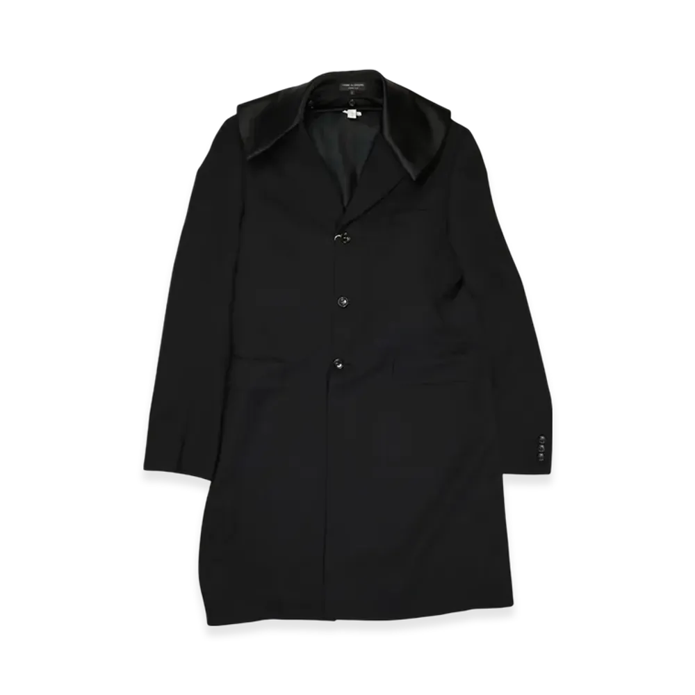 COMME des GARCONS HOMME PLUS Sailor Collar Long Jacket "Black"