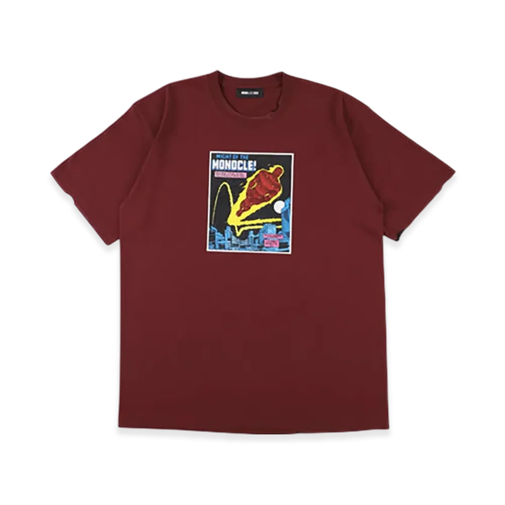 WIND AND SEA x MARVEL Human Torch Burnt Tee "Burgundy"