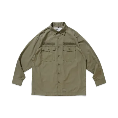 WTAPS CBW / LS / Cotton. Poplin "Olive Drab"