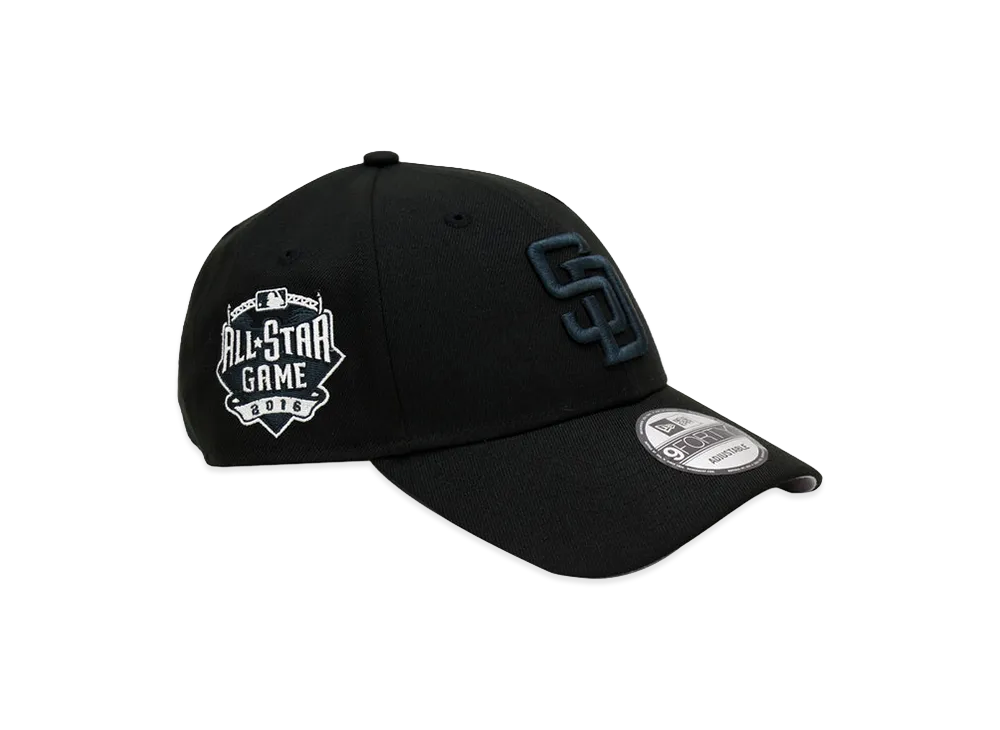 NEW ERA x THE CAP 9Forty Solo Mutation San Diego Padres "Black"
