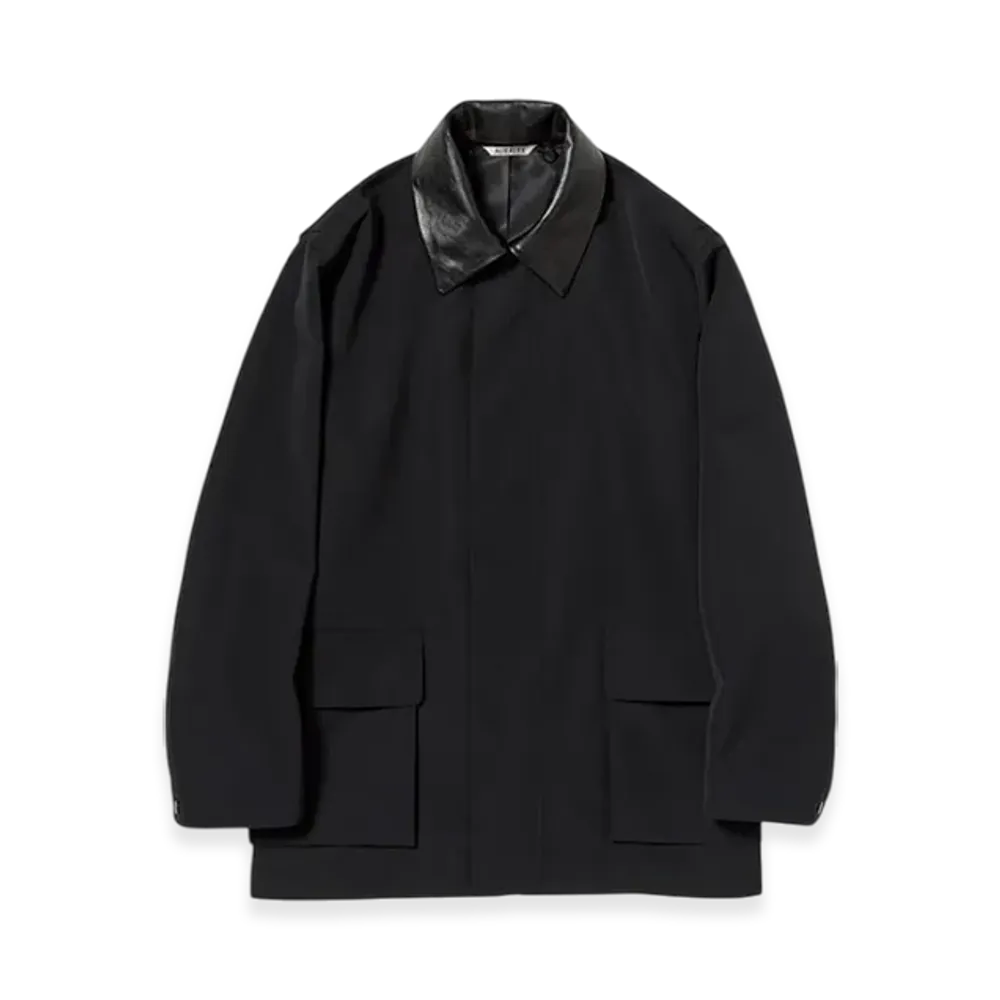 AURALEE Wool Max Canvas Blouson "Black"