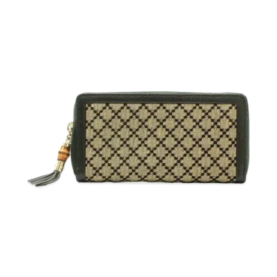 GUCCI Land Fastener Bamboo Tassel Diamante "Black"
