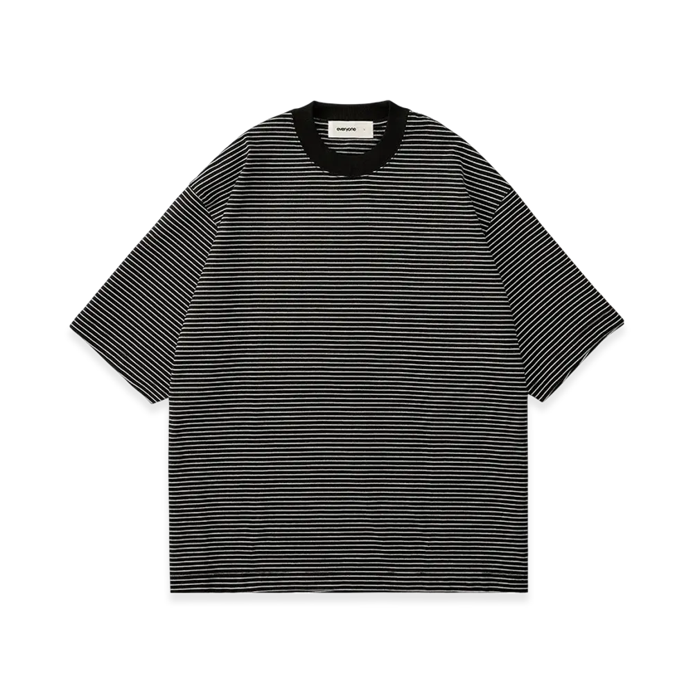 everyone Border Short Sleeve Tee Shirt "Black" EV25-CS08