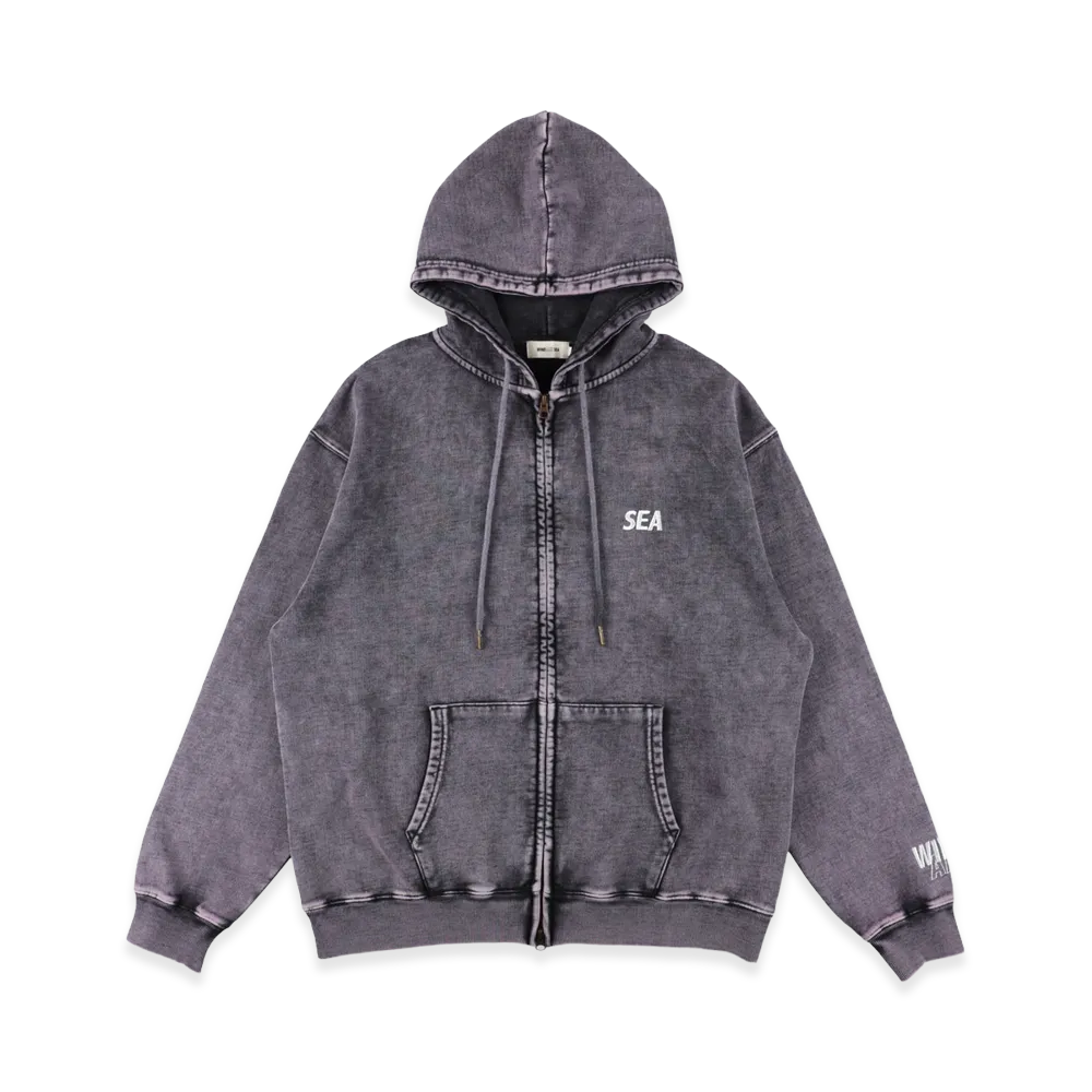 WIND AND SEA Aged Essential Zip Hoddie "Purple"