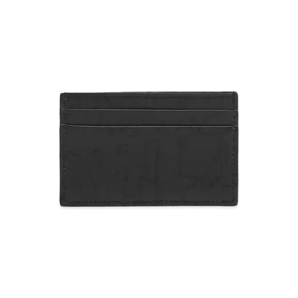 Alexander McQUEEN McQueen Graffiti Card Holder "Black"