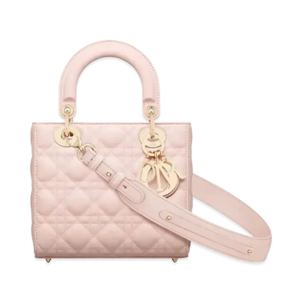 Dior Small Lady Bag My ABCDior Cannage Lambskin "Powder Pink"
