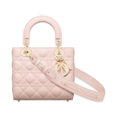 Dior Small Lady Bag My ABCDior Cannage Lambskin "Powder Pink"