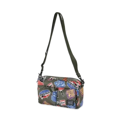 HYSTERIC GLAMOUR x PORTER Classic Stickers Pattern Shoulder Bag "Khaki"