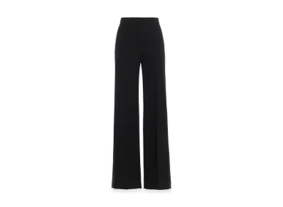 Burberry Women's Stonewood Silk Band Wool Pants "Black"