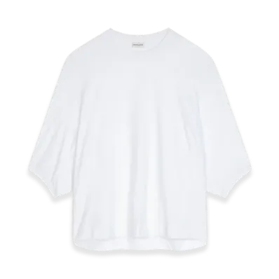 DRIES VAN NOTEN Women's Balloon Sleeves Tee "White"