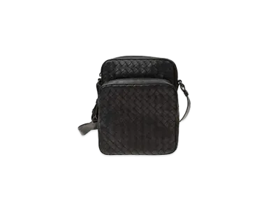 Bottega Veneta Lambskin Shoulder Bag "Black"