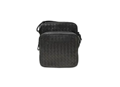 Bottega Veneta Lambskin Shoulder Bag "Grey"