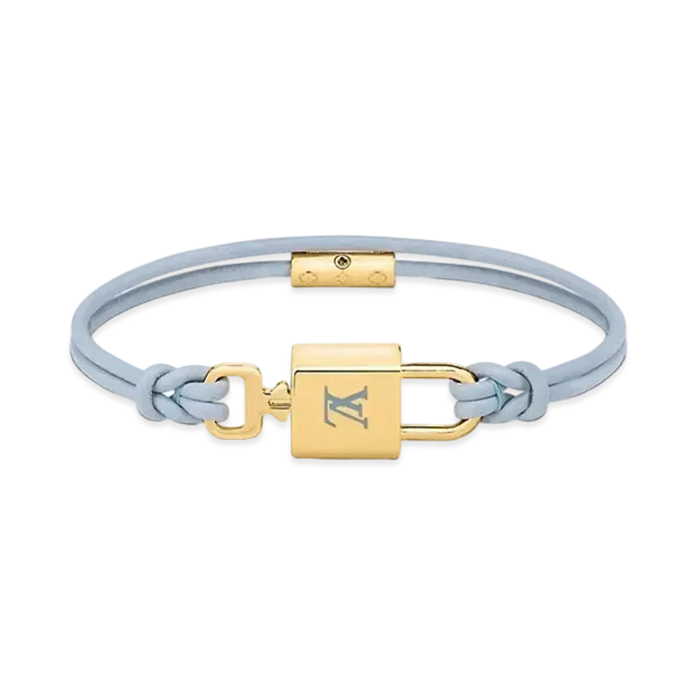 Louis Vuitton LV Padlock Bracelet "White Blue"