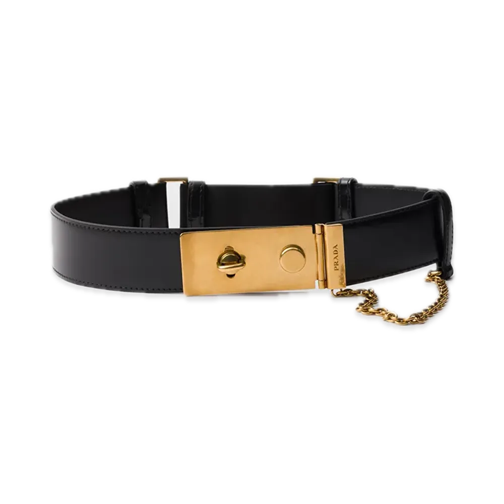 PRADA Leather Belt "Black"