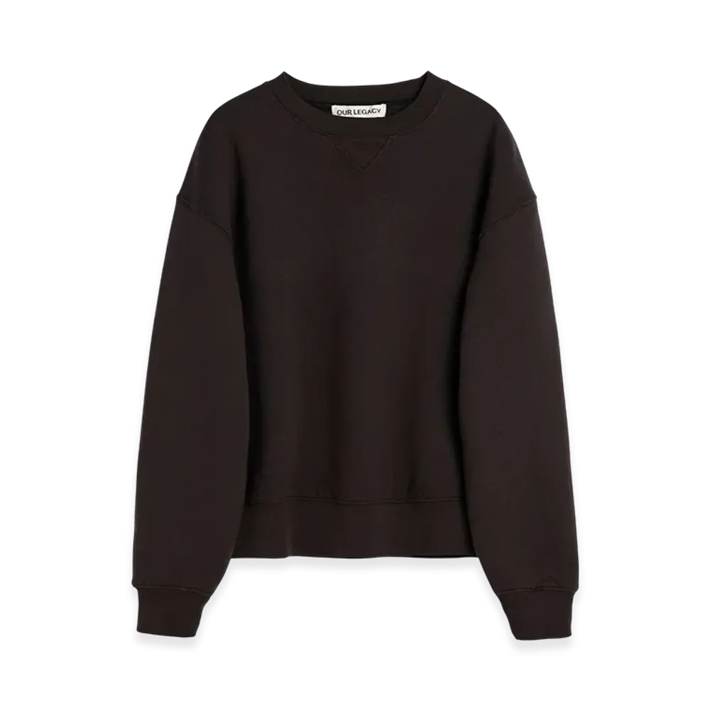 OUR LEGACY Perfect Sweatshirt "Black Bear Wooly Fleece"