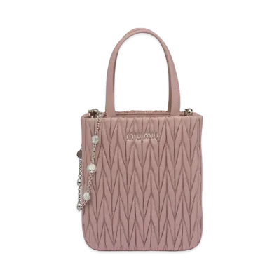 MIU MIU Materassenapa Leather Handbag "Opal"