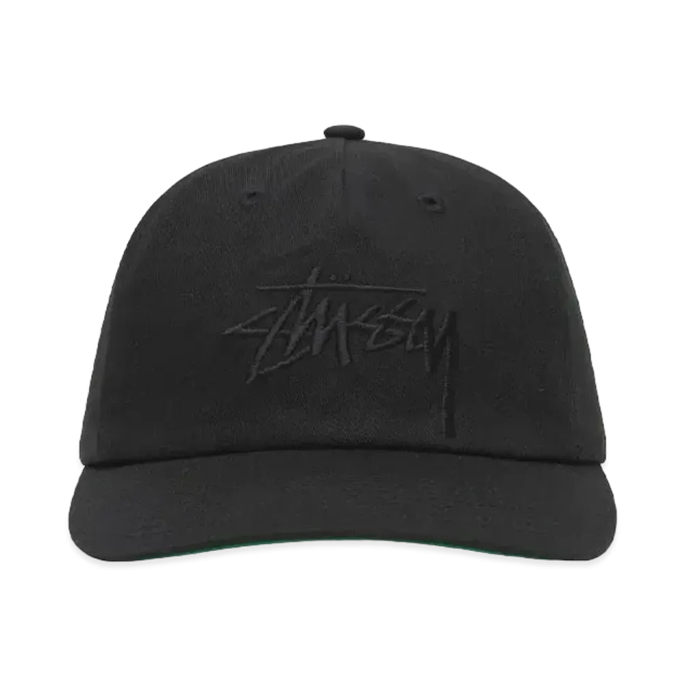 Stussy Mid-Depth Big Stock Snapback "Black"