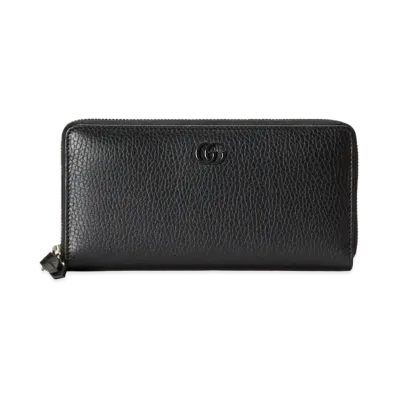 GUCCI GG Marmont Zip Around Wallet "Black"