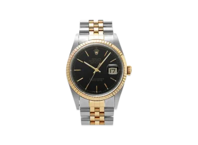 ROLEX Datejust "Black/Stainless Steel/Yellow Gold"