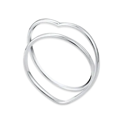 Hermes Vertige Coeur Bracelet GM "Silver"