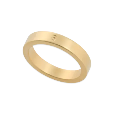 MM6 Maison Margiela Minimal Logo Ring "Gold"