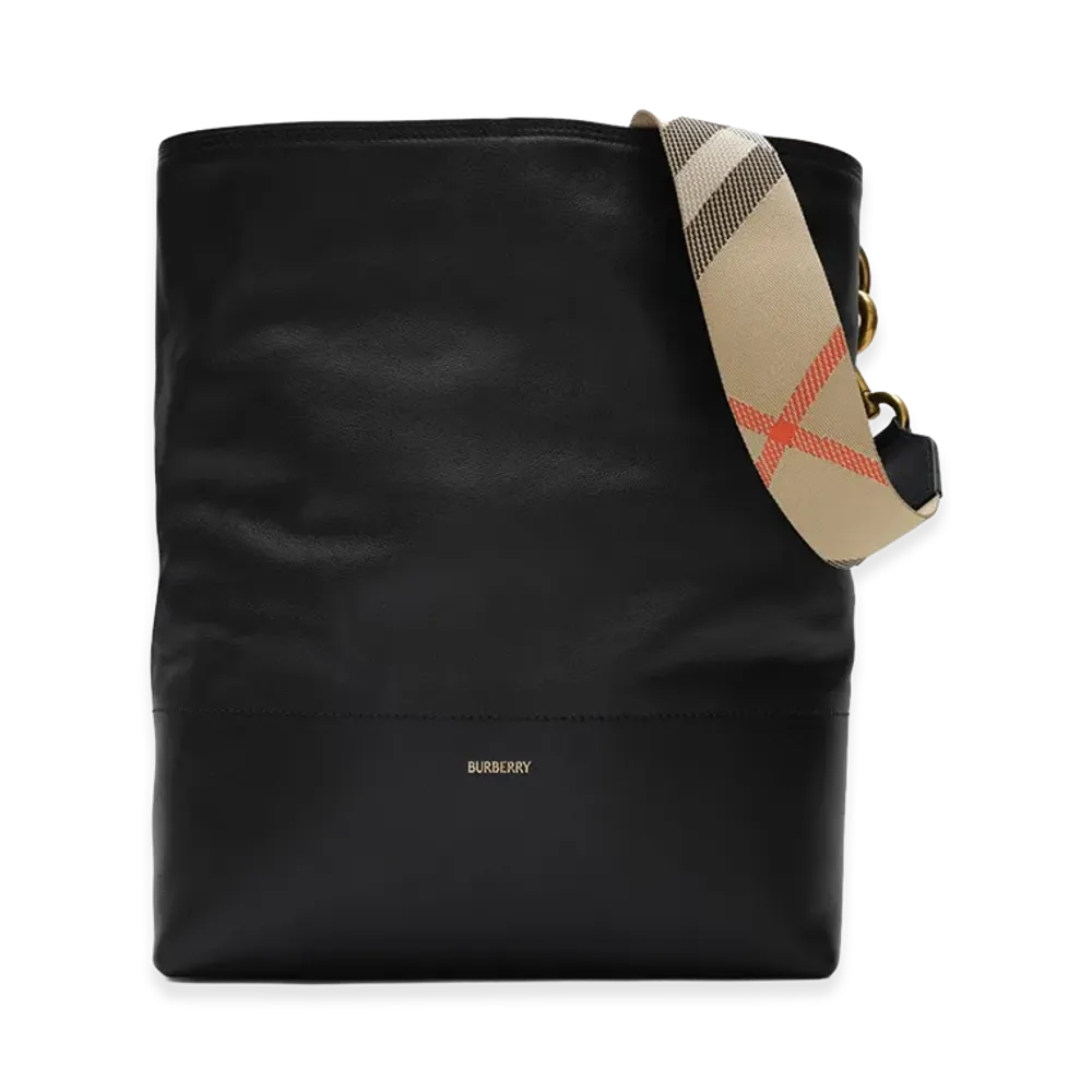 Burberry Women's Medium B Clip Bucket Bag "Black"