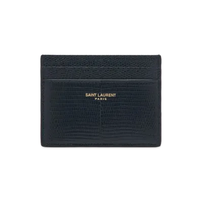 Saint Laurent Women's Paris Signature Card Holder "Black"