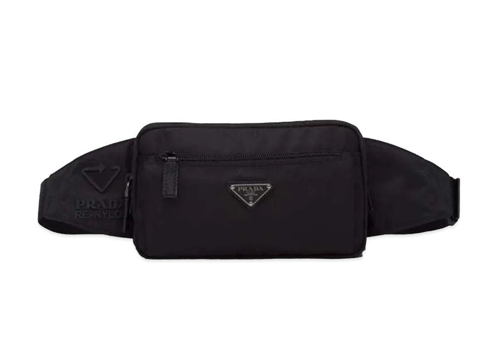 PRADA Re-Nylon And Saffiano Leather Belt Bag "Black"