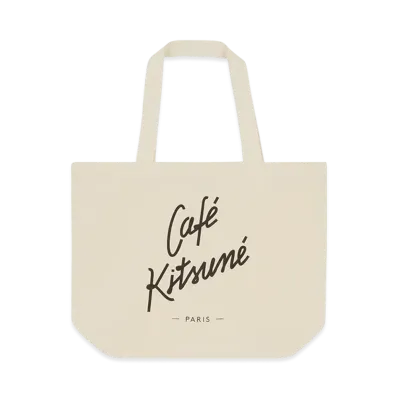 Maison Kitsune Cafe Kitsune Tote Bag "Latte"