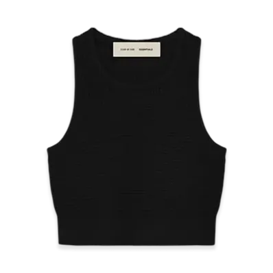 FEAR OF GOD ESSENTIALS Women's Waffle Sport Tank "Vintage Black"