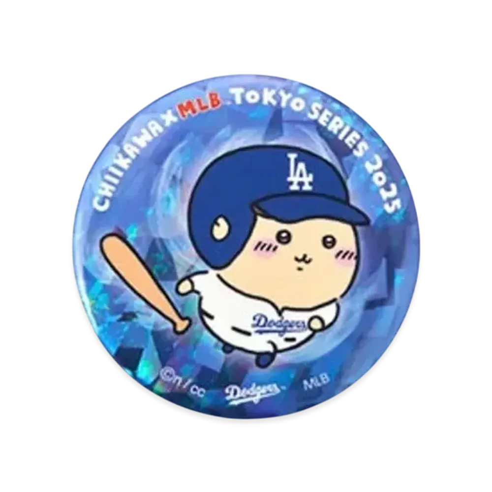 MLB x Chiikawa Tokyo Series Hologram Badge Kurimamju "Blue"