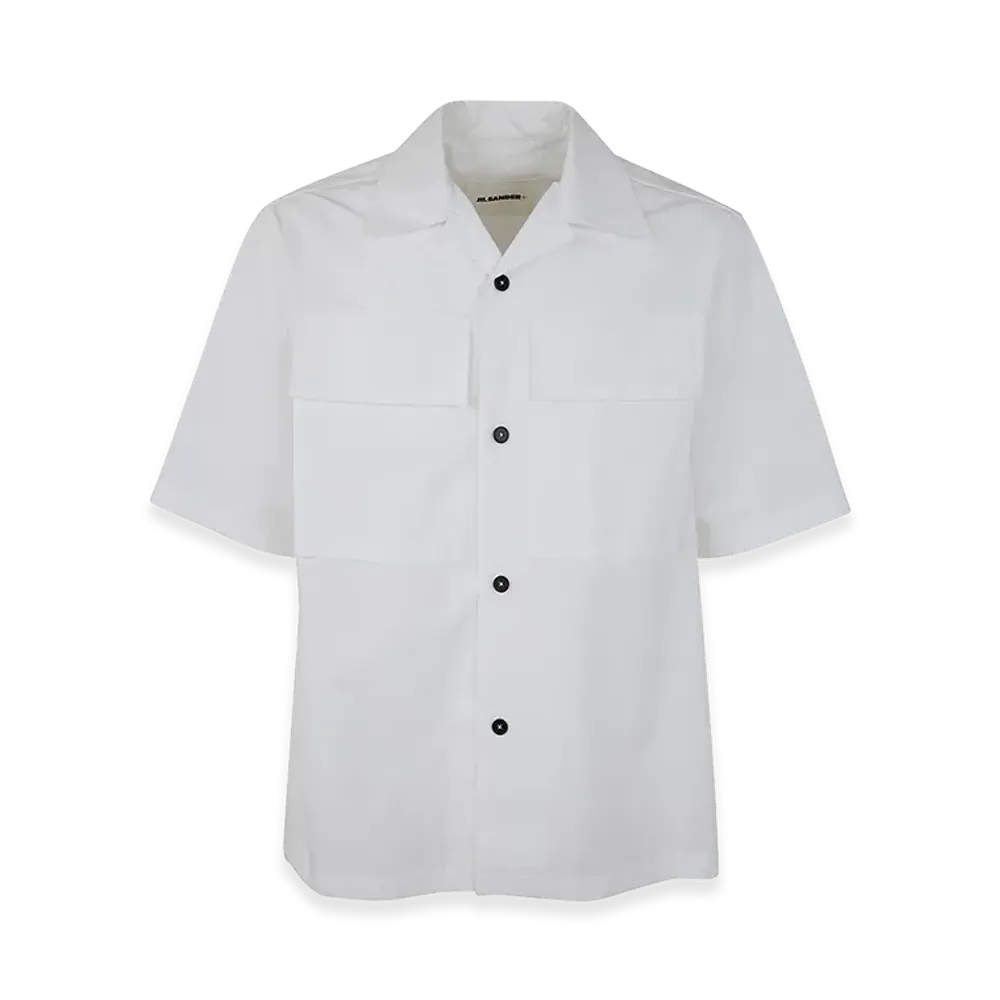 Jil Sander Boxy Short Sleeve Shirt "White"