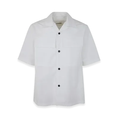 Jil Sander Boxy Short Sleeve Shirt "White"