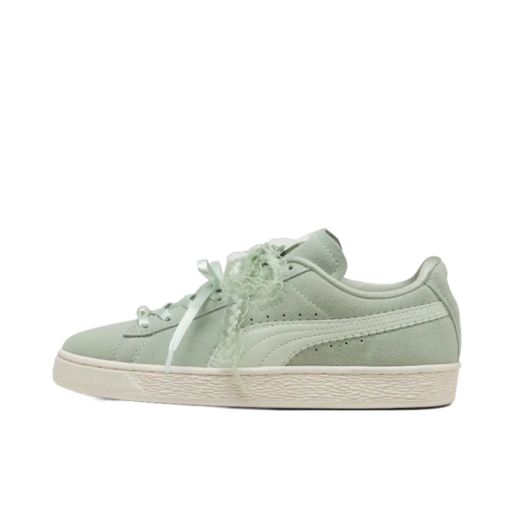 Puma Women's Suede Bloom "Soft Grass/Sage Glow"