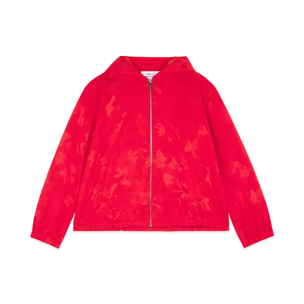 Maison Kitsune Jacquard Windbreaker "Wild Strawberry"