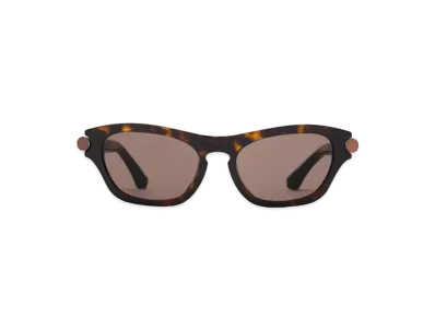 Burberry Tubular Oval Sunglasses "Dark Havana"
