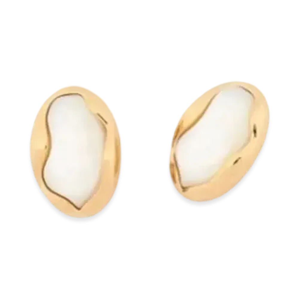 Chloe Sybil Clip-On Earrings "Pearl"
