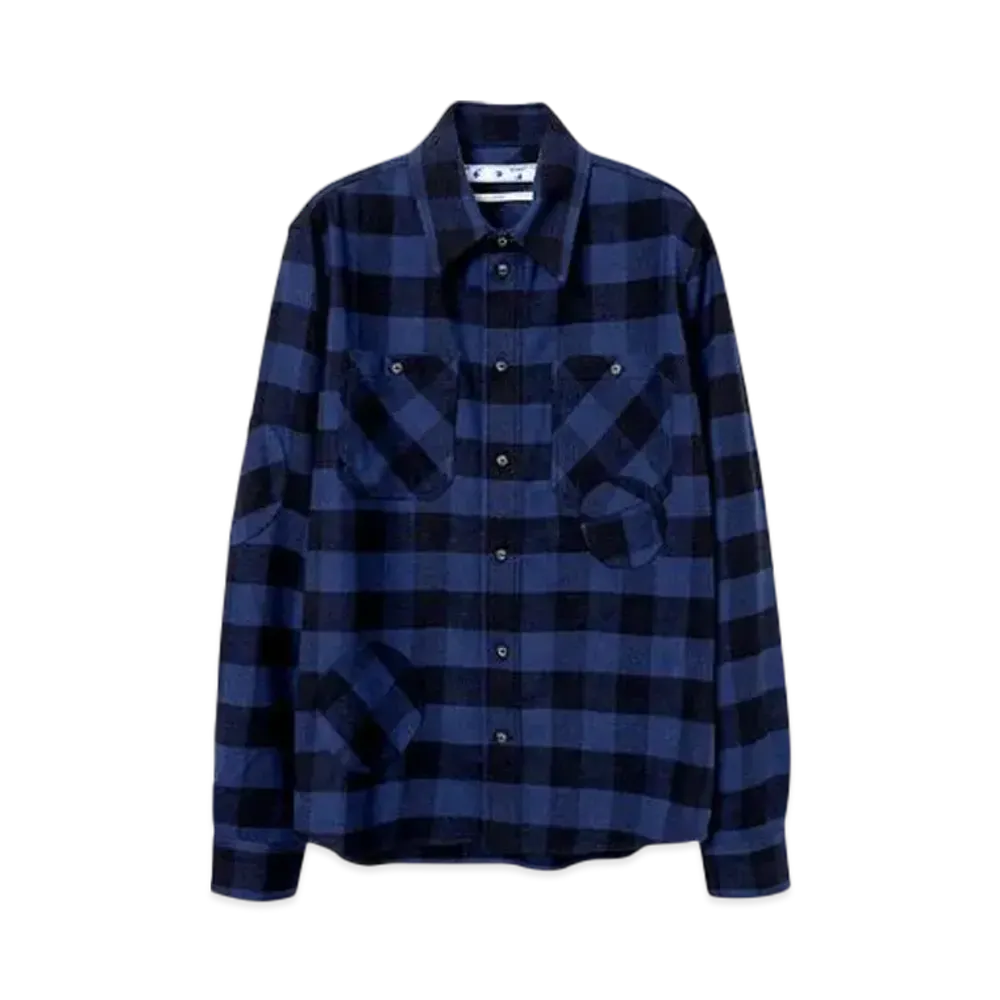 OFF-WHITE Special Flannel Shirt "Navy/Black"