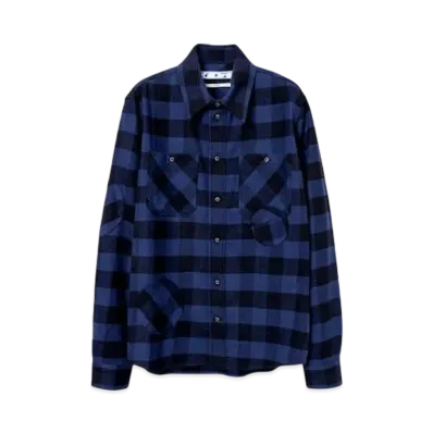 OFF-WHITE Special Flannel Shirt "Navy/Black"