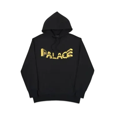 PALACE Warp Font Hood "Black"